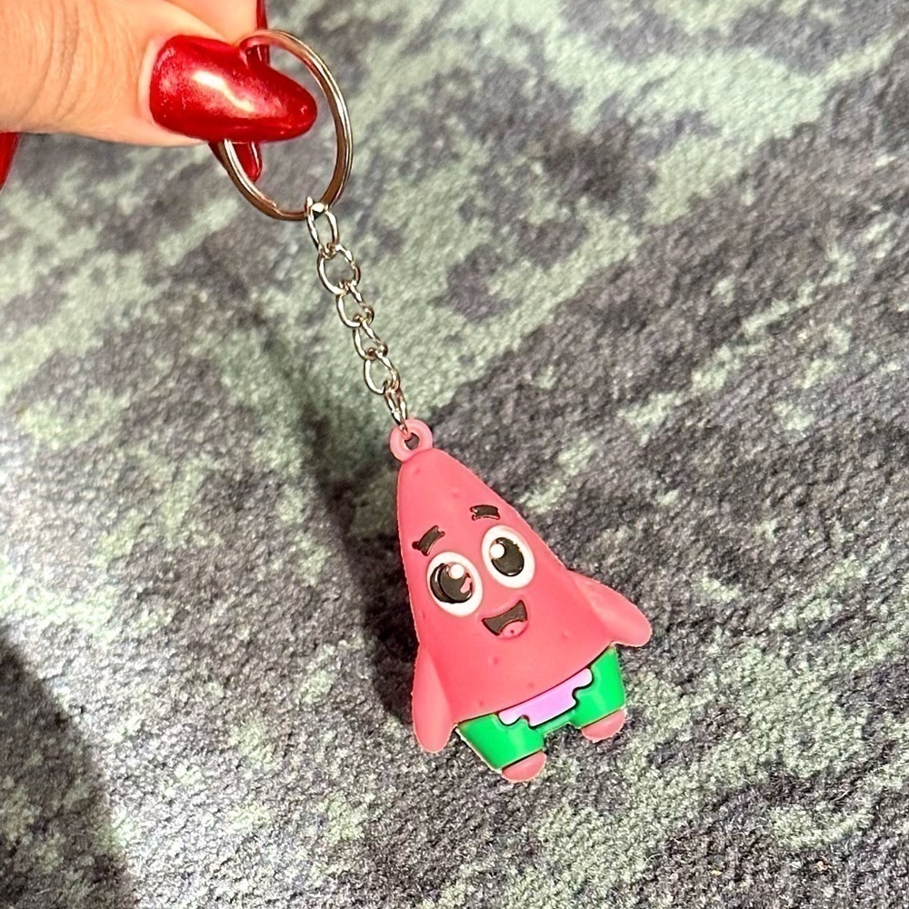 NWOT Patrick the Star silicone keychain
